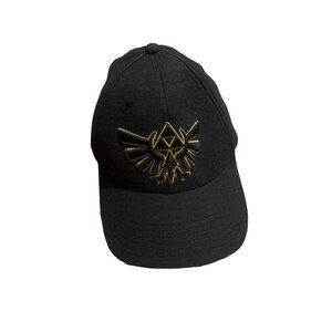 The Legend Of Zelda Skyward Sword Triforce Wings Crest Gold & Black Snapback Hat